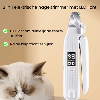 Virovo PawTrim elektrische nagelvijl met LED-verlichting