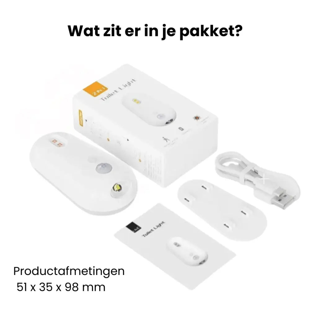 UV-C Toiletlamp met Bewegingssensor | Automatische Sterilisatie & Nachtlicht