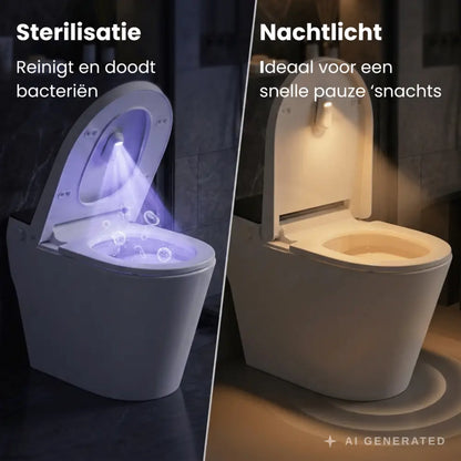 UV-C Toiletlamp met Bewegingssensor | Automatische Sterilisatie & Nachtlicht